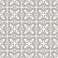 brown stylized flowers