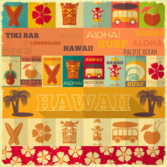 Retro Hawaii Card