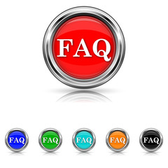 FAQ icon - six colours set