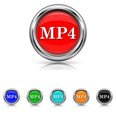MP4 icon - six colours set