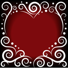 vector illustration of ornament heart