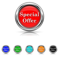 Special offer icon - six colours set