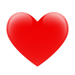 Isolated red vector heart