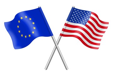 Flags: duet Europe and the USA