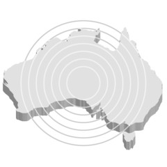 オーストラリア地図　オーストラリア　通信