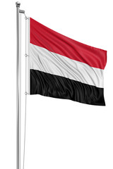 3D Flag of Yemen