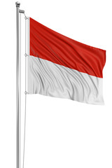 3D Indonesian flag
