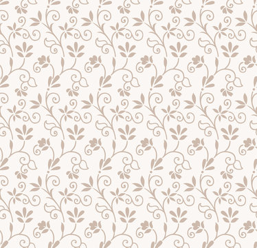 Seamless floral wedding card background