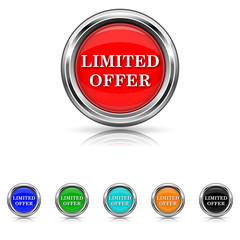 Limited offer icon - six colours set