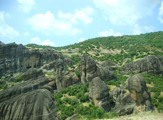 mountain landscape Meteora, Greece