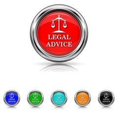 Legal advice icon - six colours set