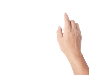 male hand touching