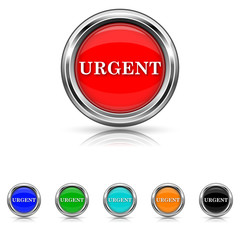 Urgent icon - six colours set