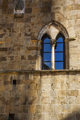 Low angle view of window of a palace