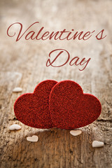 Valentine card with text