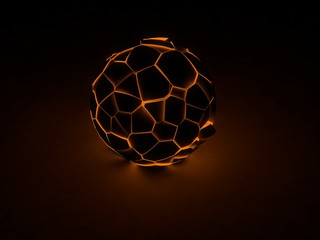Fototapeta premium glowing ball