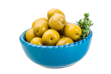 Green gigant olives