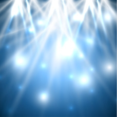 Abstract blue lights background