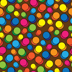 multicolored pills seamless pattern
