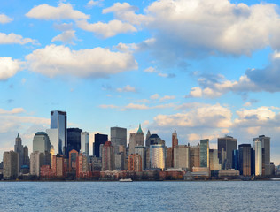 Naklejka premium Downtown Manhattan skyline