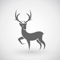 Deer christmas icon