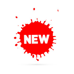 Red Vector Sale Blots Icon