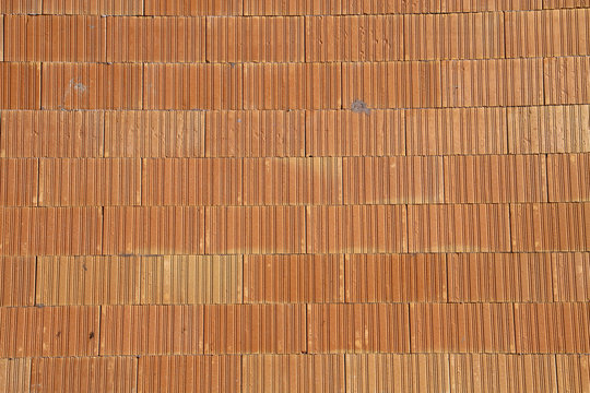 Mur de briques rouges