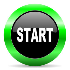 Fototapeta premium start icon
