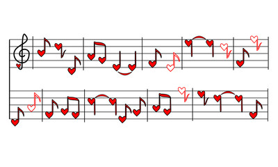 Note cuore