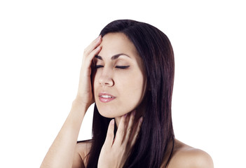 Fototapeta premium Portrait of young beautiful woman