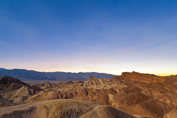 Desert sunset, Zabriskie Point, California