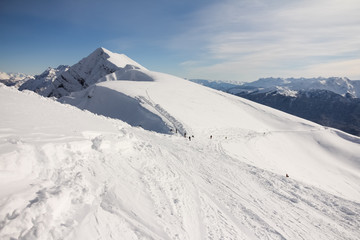 The mountains in Krasnaya Polyana (Sochi, Russia)