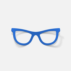 Fototapeta premium realistic design element: glasses