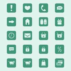 shopping icons set, vector illustration