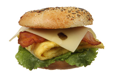 Bagel Egg and Bacon Sandwich