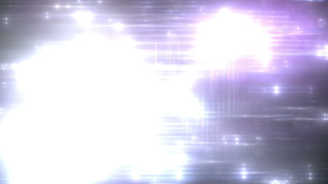 Many Light Flashes Effect Transition Over Black Background