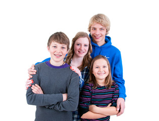 Teenager in der Gruppe