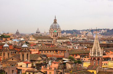 Fototapeta na wymiar Rome from Pincio