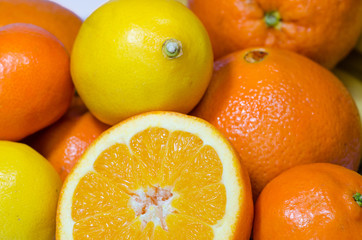 mandarin, orange, lemon