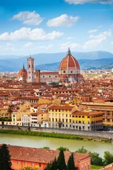 Fotobehang Firenze Panorama van Florence, Italië