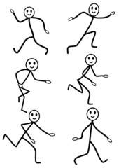 6 Strichmännchen