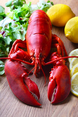 boiled lobster