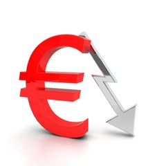 Euro in ribasso