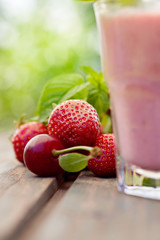 Strawberry fruit drink