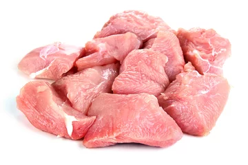Photo sur Plexiglas Viande Raw turkey meat isolated on white