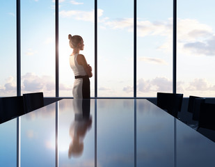 Fototapeta premium businesswoman thinking