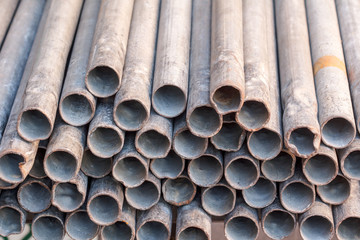 Old steel pipes