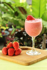 Refreshing Strawberry smoothie