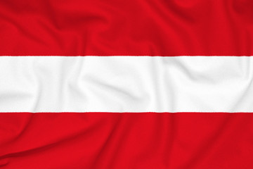 Fabric texture of the flag of Austria