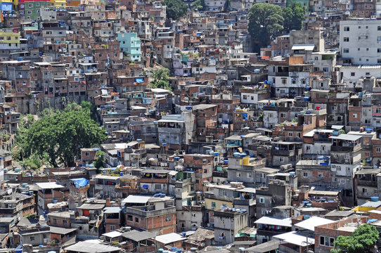 Brazilian favela  in Rio de Janeiro